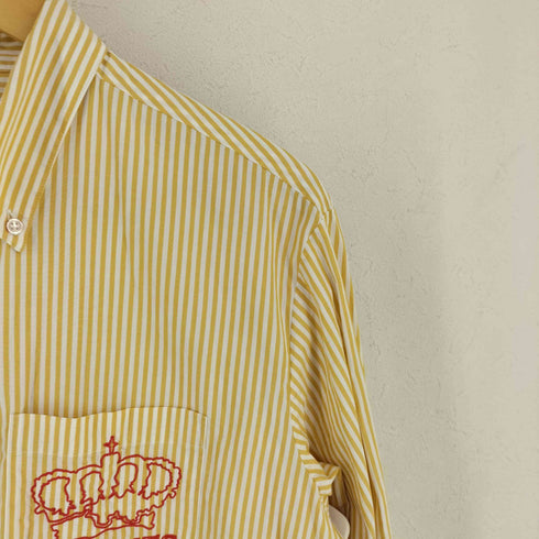 THAMES P.G.Shirt シャツ ホワイト&イエロー メンズ import:M