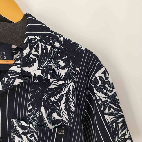 パーリーゲイツ PEARLY GATES TEXBRID デニットライト ボタニカルパッチワークプリント 半袖シャツ メンズ JPN:4