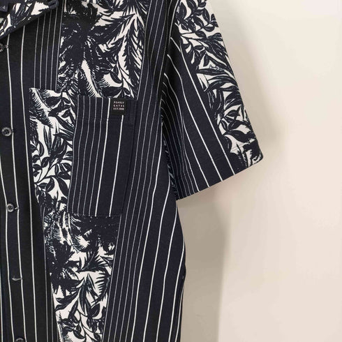 パーリーゲイツ PEARLY GATES TEXBRID デニットライト ボタニカルパッチワークプリント 半袖シャツ メンズ JPN:4