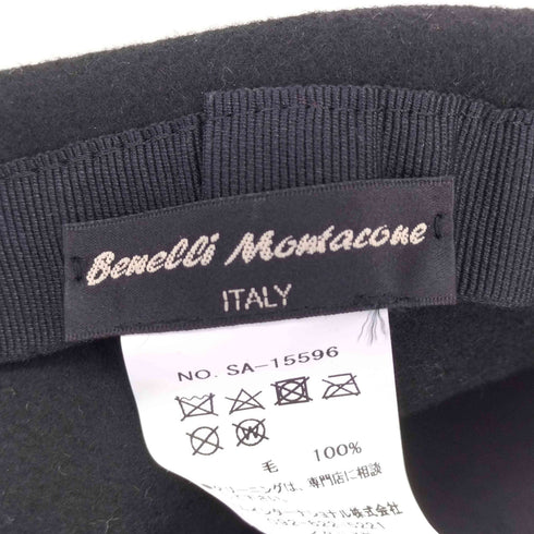 Benelli Montacone イタリア製 ウールキャスケット レディース