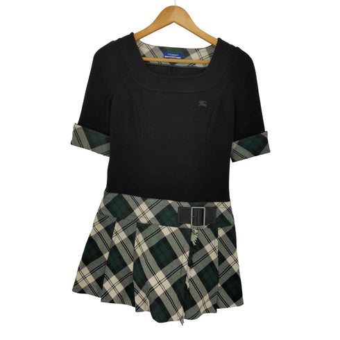 バーバリーブルーレーベル BURBERRY BLUE LABEL ドッキング ワンピース レディース 36