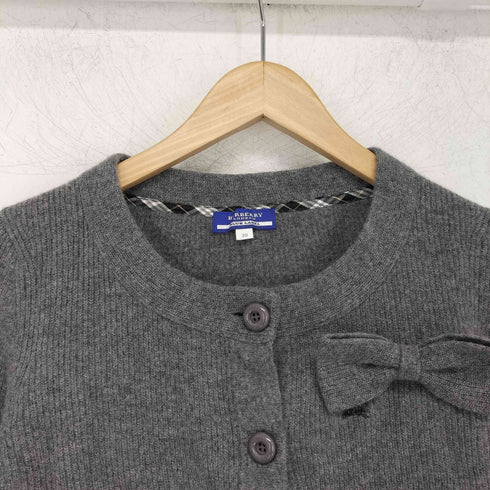 バーバリーブルーレーベル BURBERRY BLUE LABEL リボン付 ニット カーディガン レディース 38