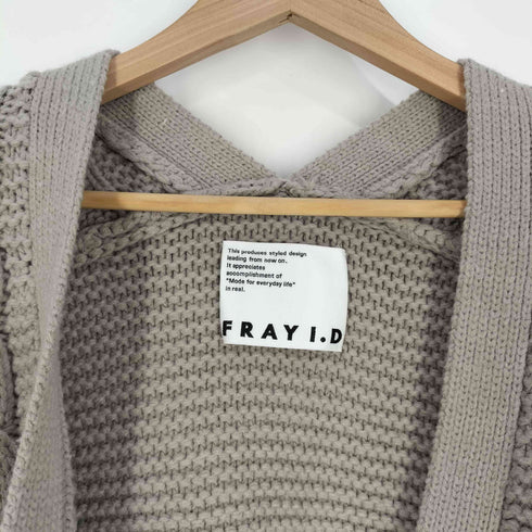 フレイアイディー FRAY I.D レースアップケーブルカーディガン レディース ONE SIZE