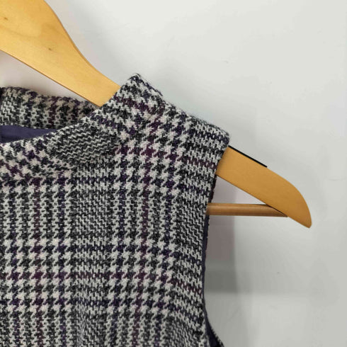 トゥービーバイアニエスベー To b. by agnes b. ノースリーブ チェック ワンピース レディース 38