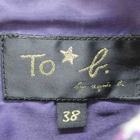 トゥービーバイアニエスベー To b. by agnes b. ノースリーブ チェック ワンピース レディース 38
