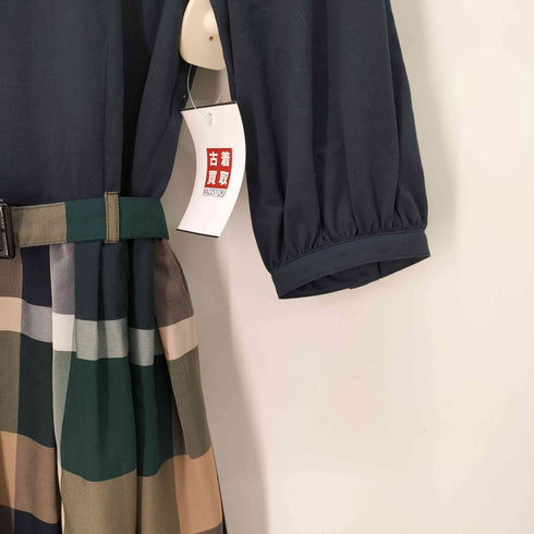 ブルーレーベルクレストブリッジ BLUE LABEL CRESTBRIDGE ドッキング ベルト ワンピース レディース 36