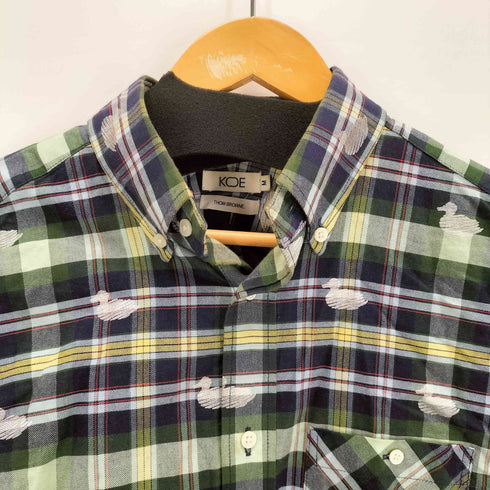 トムブラウン THOM BROWNE コットンチェックL/S BDシャツ メンズ import:M