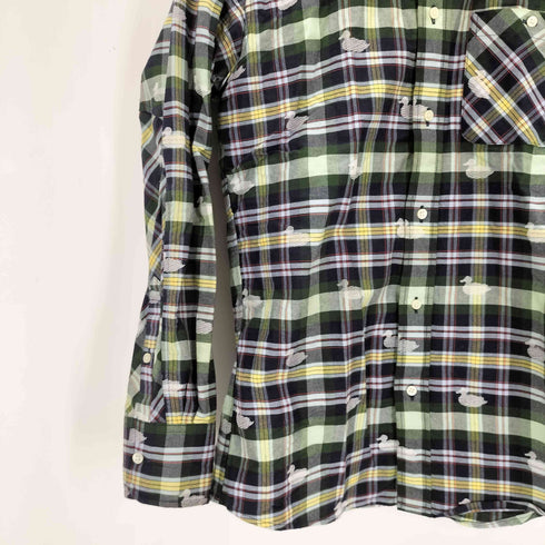 トムブラウン THOM BROWNE コットンチェックL/S BDシャツ メンズ import:M
