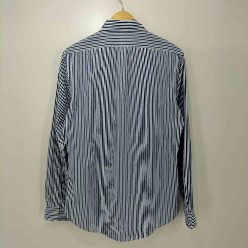 ラルフローレン RALPH LAUREN 90s CUSTOM FIT ポニー刺繍 マルチストライプ ボタンダウンシャツ メンズ import:M