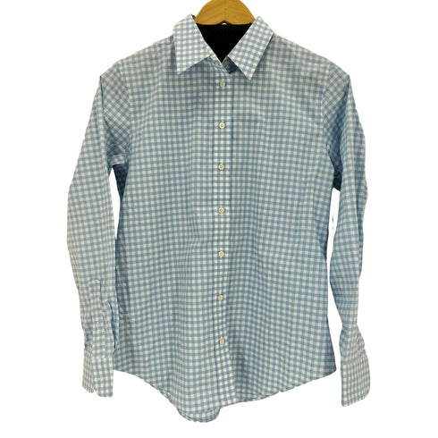 ローレンラルフローレン LAUREN RALPH LAUREN EASY CARE GINGHAM COTTON SHIRT レディース import:S