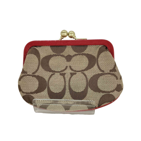 コーチ COACH シグネチャーがま口コインケース レディース