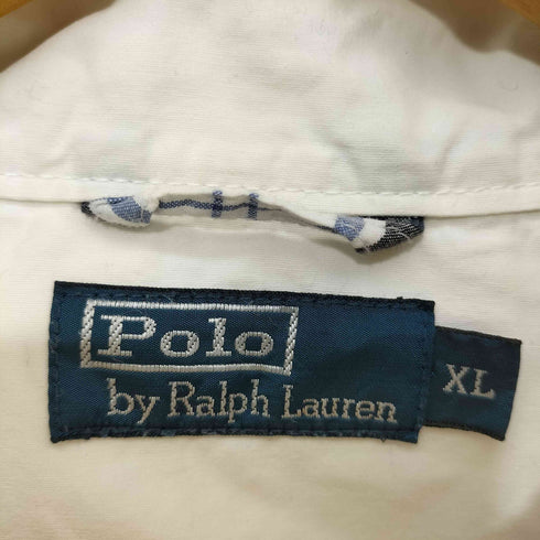 ポロバイラルフローレン Polo by RALPH LAUREN 90s ポニー刺繍 コットンポプリン ハリントンジャケット スウィングトップ メンズ import:XL
