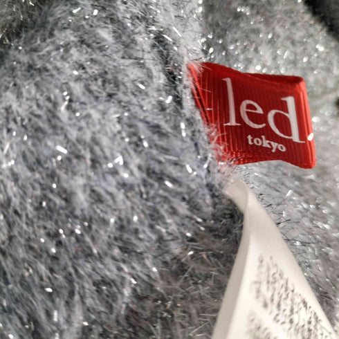 led tokyo ナイロン混 ポリ クロップド ラメ カーディガン レディース JPN:38