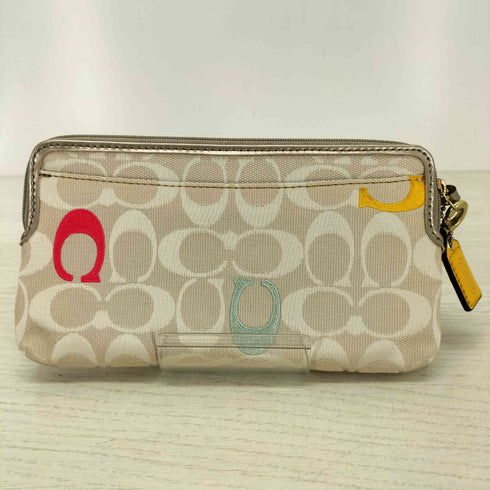 コーチ COACH メタリックシグネチャーウォレット レディース