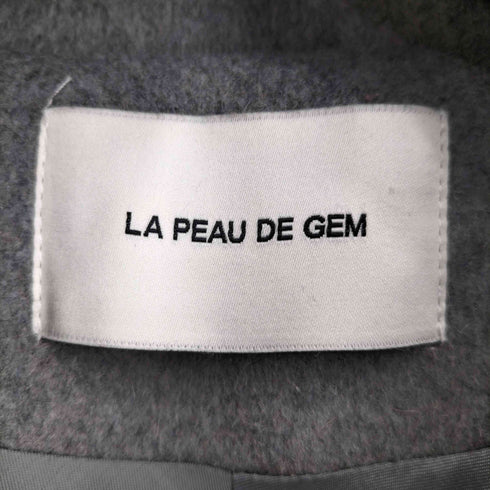 ラポドゥジェム la peau de gem ウール チンスト付き ステンカラーコート レディース JPN:36