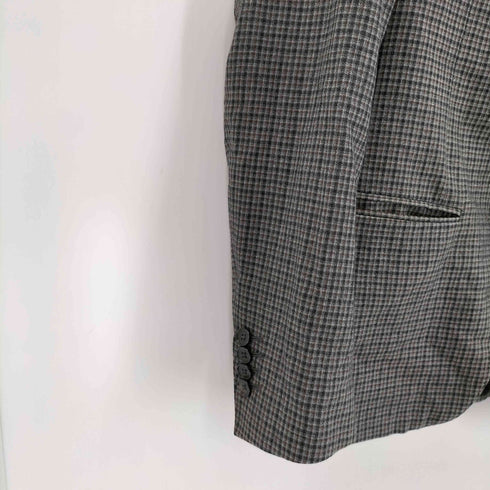 サルヴァトーレフェラガモ Salvatore Ferragamo イタリア製 ウールチェックテーラードジャケット メンズ