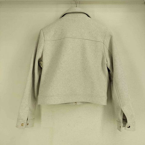 ザラ ZARA ウール クロップド ジップアップジャケット レディース import:S