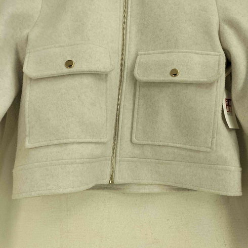 ザラ ZARA ウール クロップド ジップアップジャケット レディース import:S