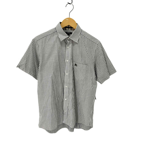 バーバリーロンドン BURBERRY LONDON ストライプレギュラーカラーシャツ メンズ import:L