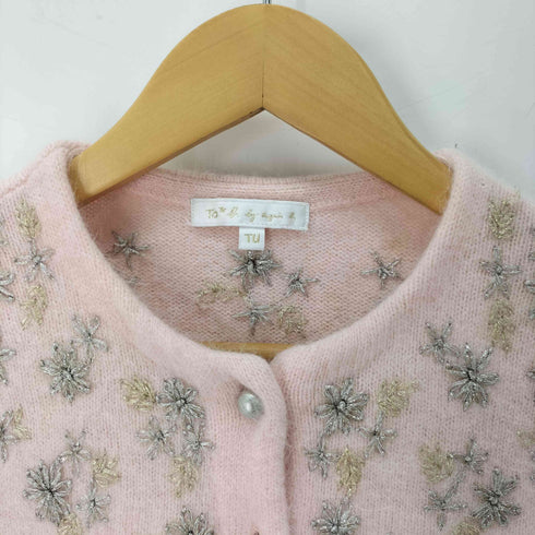 トゥービーバイアニエスベー To b. by agnes b. 花刺繍 ニット カーディガン レディース Tu