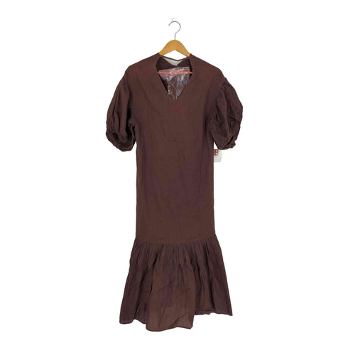 エレンディーク ELENDEEK コットン スラブ ボリューム ワンピース レディース JPN:1