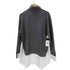 ザラ ZARA コンビポプリンニットセーター レディース import:M