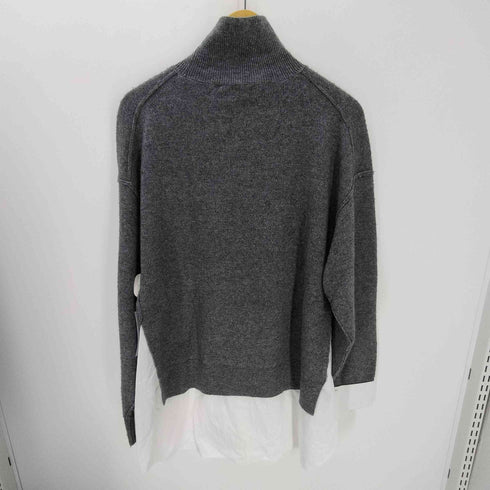 ザラ ZARA コンビポプリンニットセーター レディース import:M