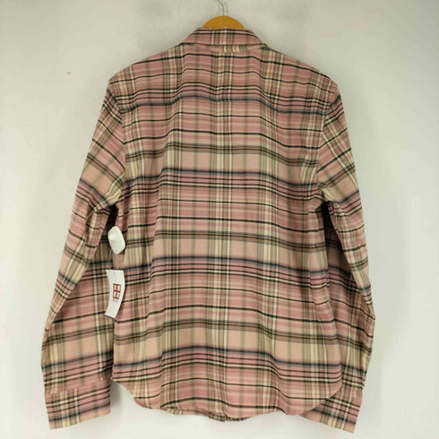 FOREVERCAN クロスデザイン L/S チェックシャツ レディース import:S