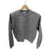 ザラ ZARA プレーンニットジャケット パデッドショルダー レディース import:M