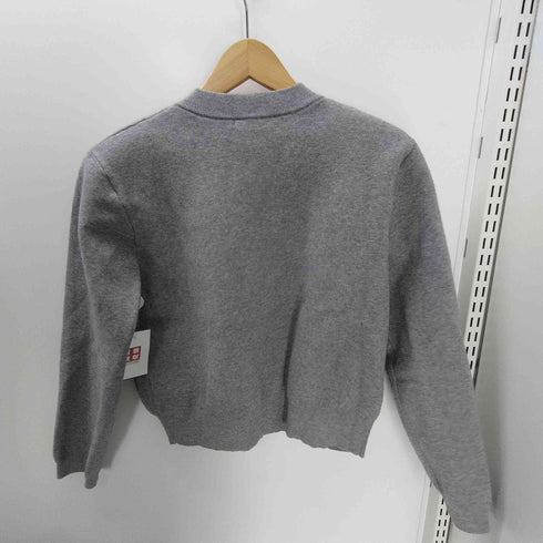 ザラ ZARA プレーンニットジャケット パデッドショルダー レディース import:M