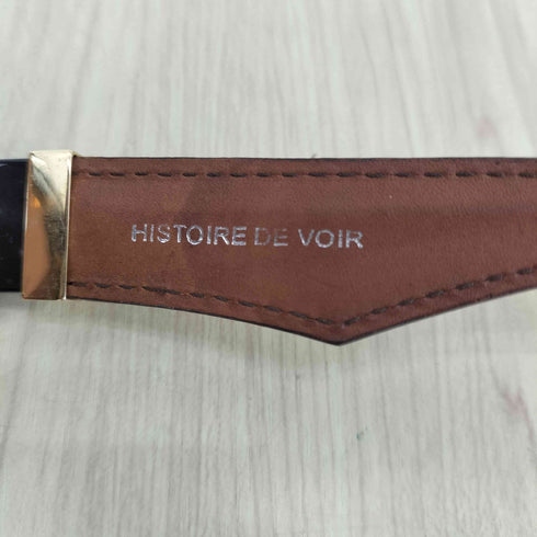 HISTOIRE DE VOIR 総柄フレームレザーテンプルサングラス メンズ