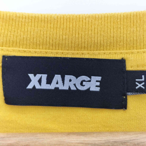 エクストララージ XLARGE ひまわり刺繍 バックロゴプリント クルーネック半袖Tシャツ メンズ import:XL
