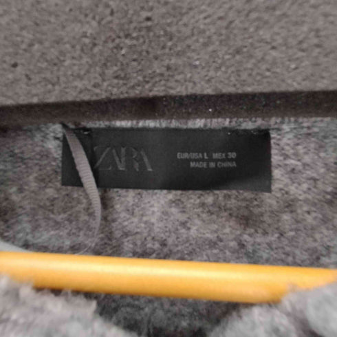 ザラ ZARA フリルトリム ニットカーディガン レディース import:L