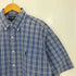 ラルフローレン RALPH LAUREN 90s BLAKE チェック ポニー刺繍 半袖ボタンダウンシャツ メンズ import:L