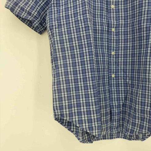 ラルフローレン RALPH LAUREN 90s BLAKE チェック ポニー刺繍 半袖ボタンダウンシャツ メンズ import:L