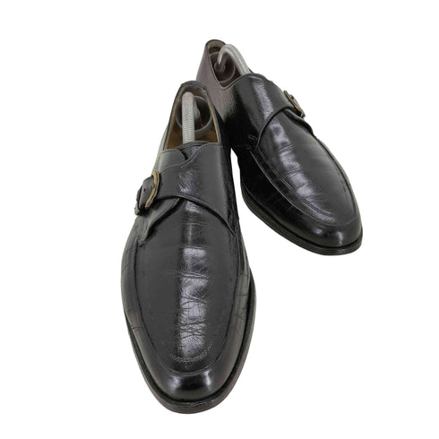 バリー BALLY モンクストラップレザードレスシューズ メンズ 8