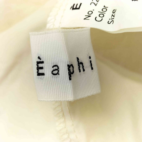 Eaphi バックボタンギャザーブラウス レディース FREE