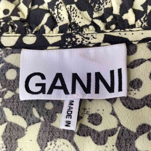 ガニー Ganni プリントラップワンピース レディース 34