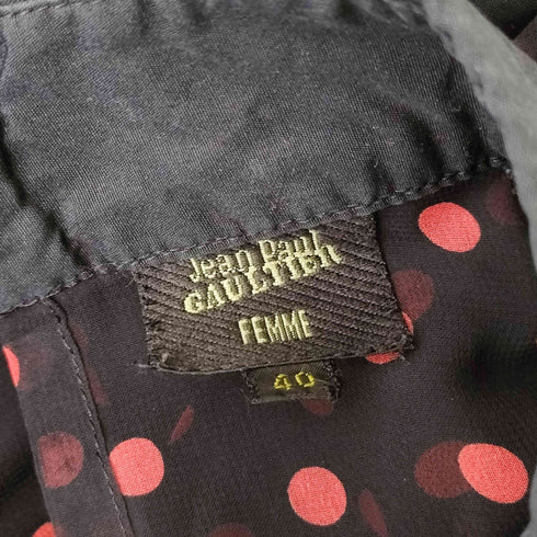 ジャンポールゴルチエフェム Jean Paul GAULTIER FEMME バックスリットドットシャツ レディース 40