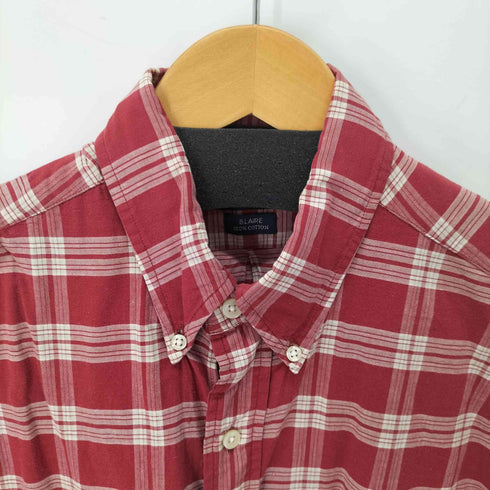 ラルフローレン RALPH LAUREN BLAIRE チェックボタン半袖ダウンシャツ メンズ import:M