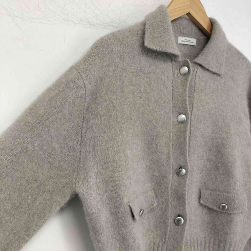 ユナイテッドアローズグリーンレーベルリラクシング UNITED ARROWS green label relaxing ヘアリー ニット ポロカーデイガン レディース