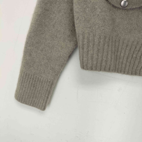 ユナイテッドアローズグリーンレーベルリラクシング UNITED ARROWS green label relaxing ヘアリー ニット ポロカーデイガン レディース