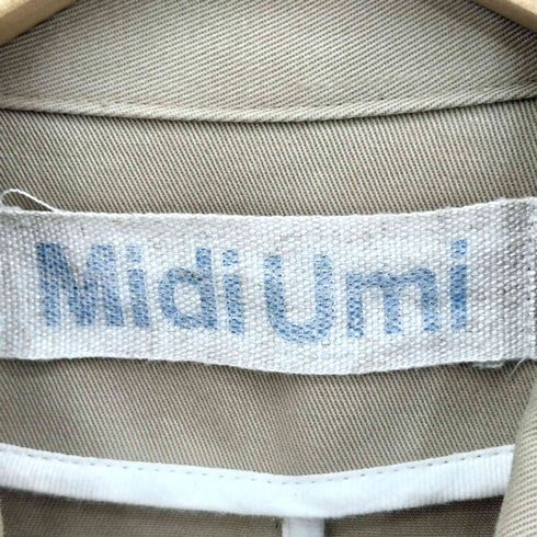 ミディウミ MidiUmi コットン ステンカラーコート レディース