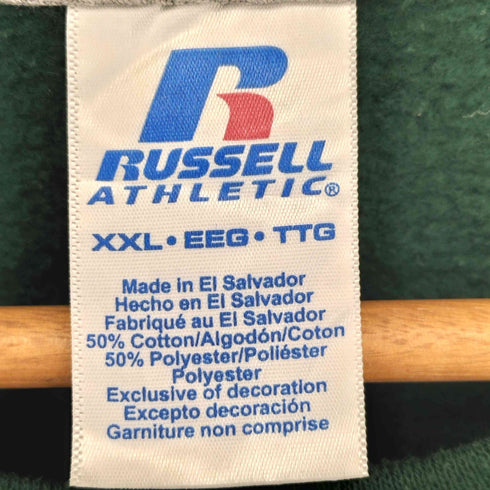 ラッセルアスレチック RUSSELL ATHLETIC コットンポリ 前Vガゼット ブランクスウェット メンズ import:XXL
