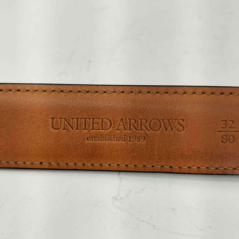 ユナイテッドアローズ UNITED ARROWS HERITAGE CRAFTS GENUINE CORDOVAN ヘリテージクラフト コードバン レザーベルト メンズ 32/80