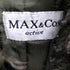 マックスアンドコー MAX&CO. active イタリア製 MRSジップ ゴートファー ジップアップ 中綿 パテッド ジャケット 玉虫色 Y2K レディース EUR:38