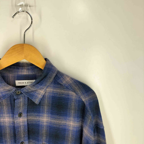 フリークスストア FREAKS STORE Relax Fit オンブレチェックネルシャツ メンズ JPN:L