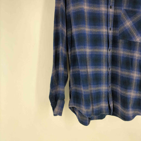 フリークスストア FREAKS STORE Relax Fit オンブレチェックネルシャツ メンズ JPN:L