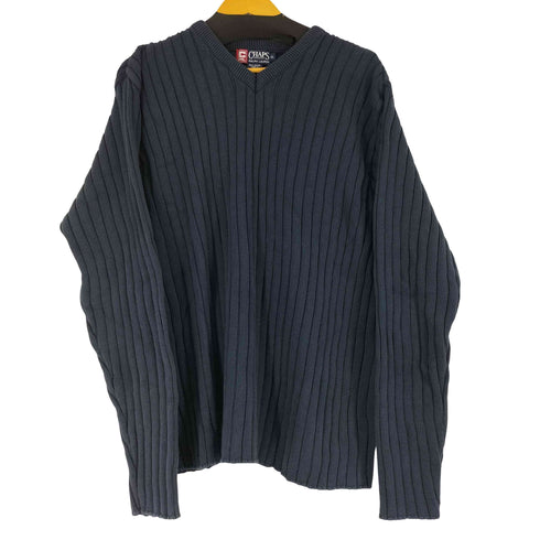 チャップスラルフローレン CHAPS RALPH LAUREN 90S MADE IN USA Vネックコットンニット メンズ import:XL