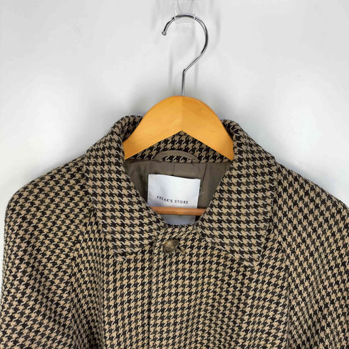 フリークスストア FREAKS STORE ビックハウンドトゥースバルマカーンコート メンズ JPN:M